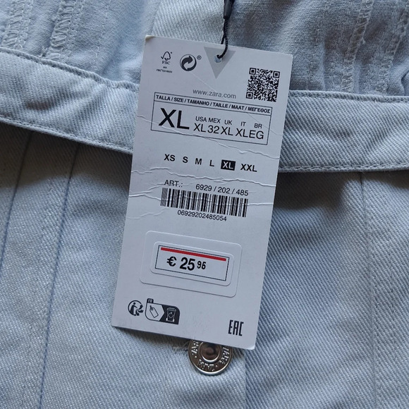 Zara Jean Shimmer Sparkle Tube Top Rouched back with button details - Picture 8 of 11